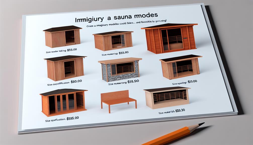 infrared sauna model prices