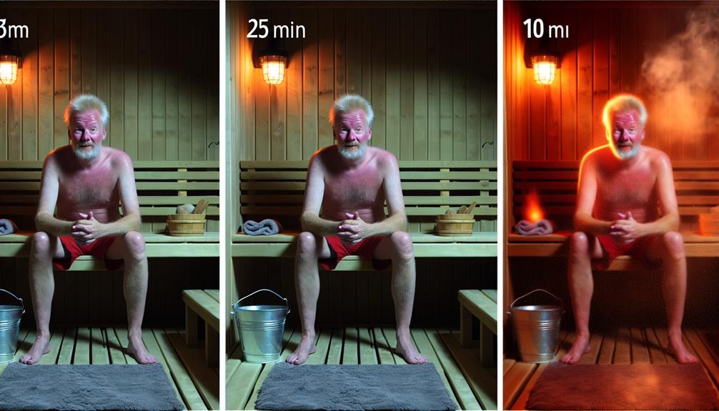 optimal sauna times vary